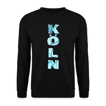 Cologne Allemagne City Font Skyline Accueil - Sweat-shirt Unisexe - noir - Devant - Alina (178cm) & Michal (187cm)