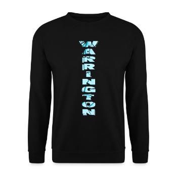 Warrington Angleterre UK City Font Skyline Accueil - Sweat-shirt Unisexe - noir - Devant - Alina (178cm) & Michal (187cm)