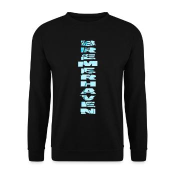 Bremerhaven Allemagne City Font Skyline - Sweat-shirt Unisexe - noir - Devant - Alina (178cm) & Michal (187cm)