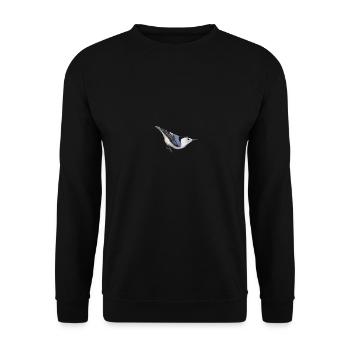 Carolinakleiber Vogel Biologe Ornithologe Tier - Unisex Pullover - Schwarz - Vorne - Alina (178cm) & Michal (187cm)