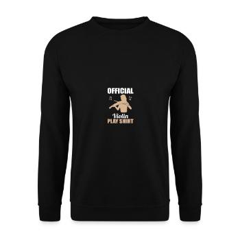 Chemise officielle d’entraînement de violon - Sweat-shirt Unisexe - noir - Devant - Alina (178cm) & Michal (187cm)