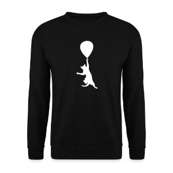 Ballon de chat - Sweat-shirt Unisexe - noir - Devant - Alina (178cm) & Michal (187cm)