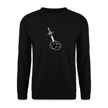Ekulibur - Sweat-shirt Unisexe - noir - Devant - Alina (178cm) & Michal (187cm)