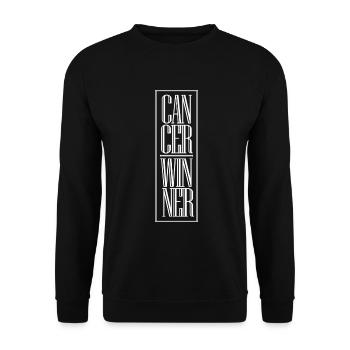 Mois de sensibilisation aux gagnants du cancer - Sweat-shirt Unisexe - noir - Devant - Alina (178cm) & Michal (187cm)