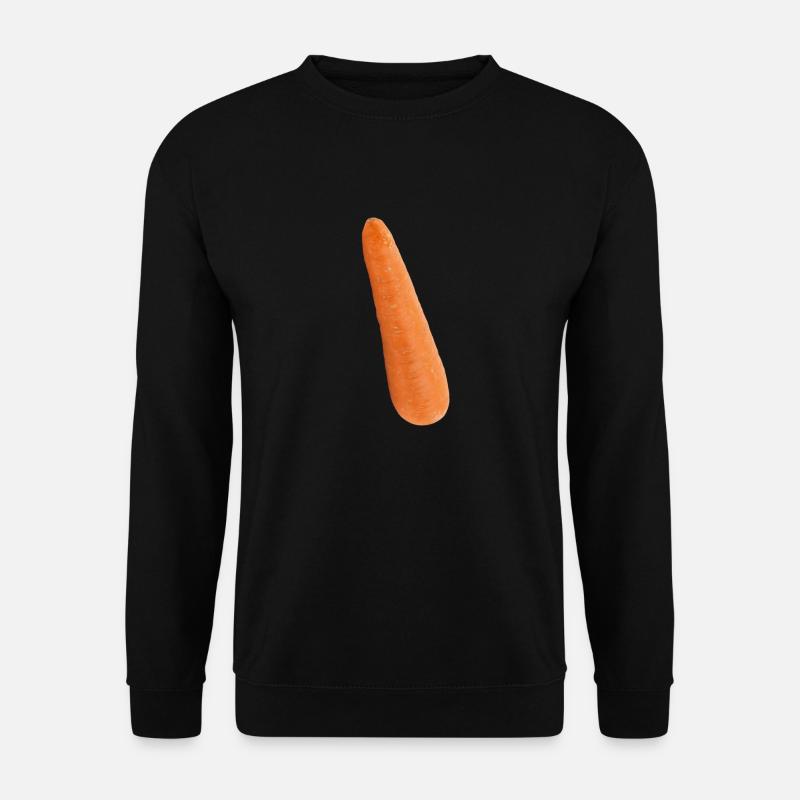 Möhre Karotte Mörchen - Unisex Pullover - Schwarz
