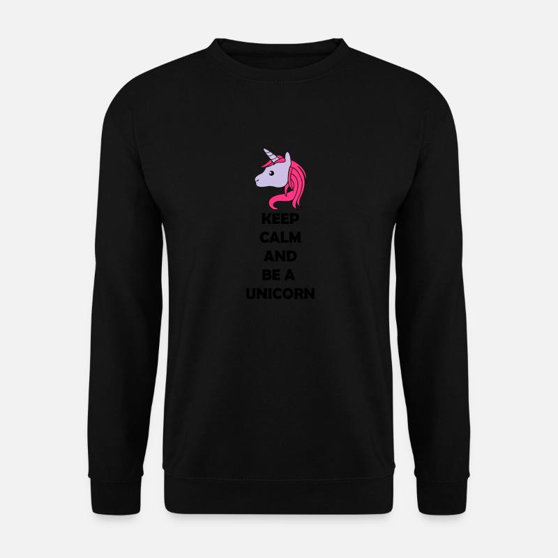 be_a_unicorn_02 - Unisex Sweatshirt - black