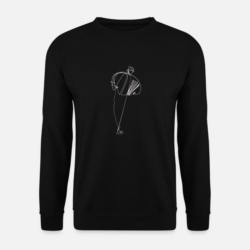 Akkordeon - Unisex Pullover - Schwarz