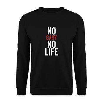 Kein Gary Kein Leben - Unisex Pullover - Schwarz - Vorne - Alina (178cm) & Michal (187cm)