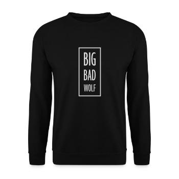 big bad wolf quote - Unisex Sweatshirt - black - Front - Alina (178cm) & Michal (187cm)