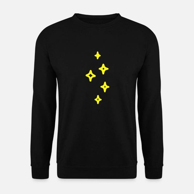 Glitzer Sterne - Unisex Pullover - Schwarz
