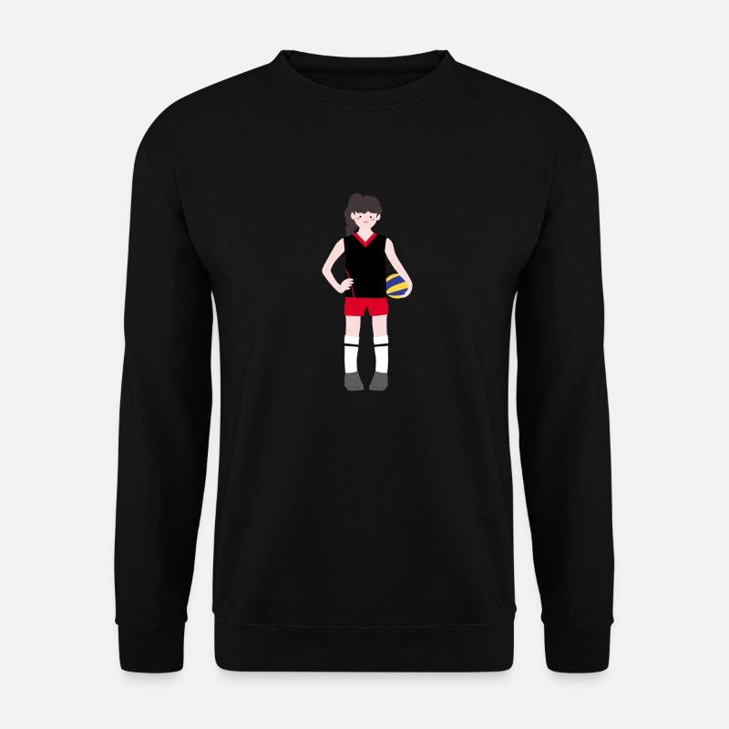 Volleyballspielerin2 - Unisex Pullover - Schwarz