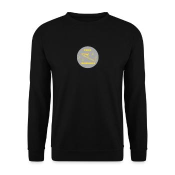 First Trombones - Unisex Pullover - Schwarz - Vorne - Alina (178cm) & Michal (187cm)