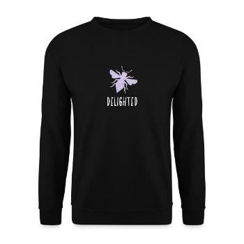 Purple Pastel Bee Abeille Ravi Soyez ravi - Sweat-shirt Unisexe - noir - Devant - Alina (178cm) & Michal (187cm)