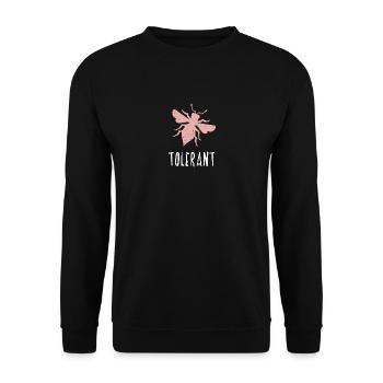 Abeille rose tolérante abeille être tolérante - Sweat-shirt Unisexe - noir - Devant - Alina (178cm) & Michal (187cm)