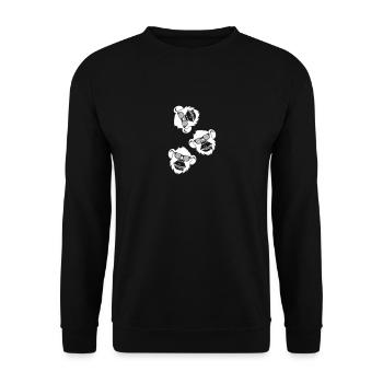 Affe Cool Kopf - Unisex Pullover - Schwarz - Vorne - Alina (178cm) & Michal (187cm)