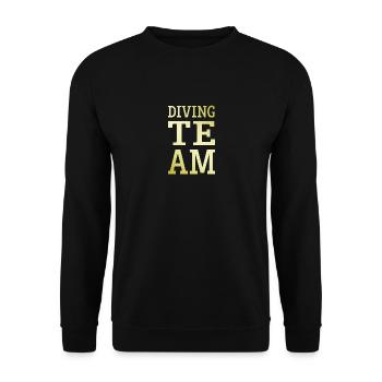 Diving Team - Unisex Sweatshirt - black - Front - Alina (178cm) & Michal (187cm)