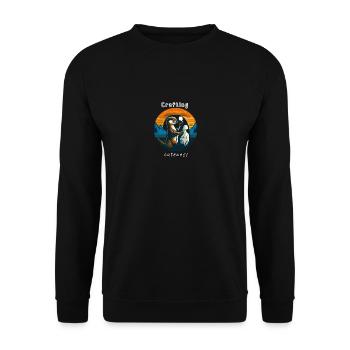 Otter T-Shirt - Unisex Pullover - Schwarz - Vorne - Alina (178cm) & Michal (187cm)