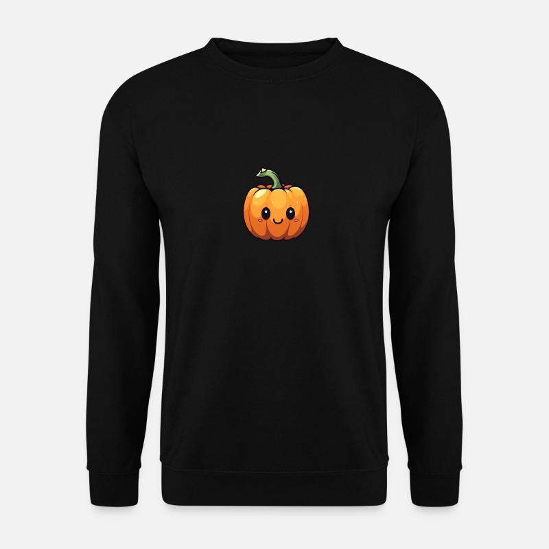Pumpy the friendly pumpkin - Unisex Pullover - Schwarz