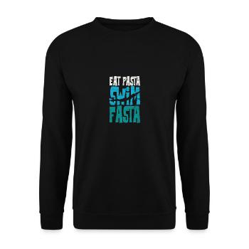 Funny Swimming Swim Team - Unisex Pullover - Schwarz - Vorne - Alina (178cm) & Michal (187cm)