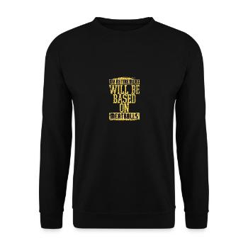 My Retirement Will Be Based on Meatballs Humor - Unisex Sweatshirt - black - Front - Alina (178cm) & Michal (187cm)