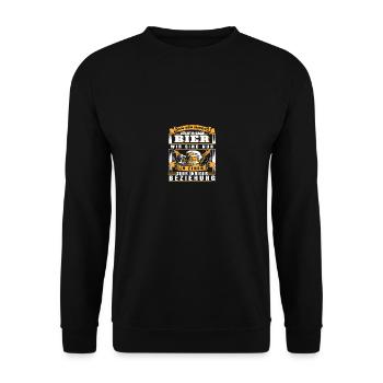Ich bin nicht süchtig nach bier - Unisex Pullover - Schwarz - Vorne - Alina (178cm) & Michal (187cm)