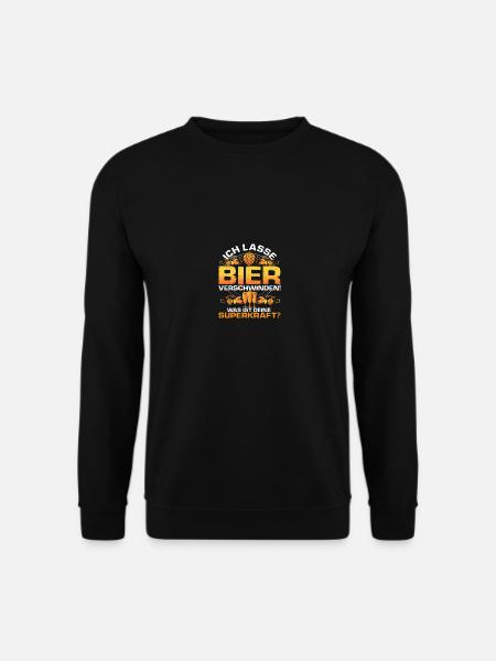Ich lasse Bier verschwinden - Unisex Pullover - Schwarz