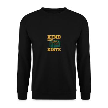 Kind der Kiste - Unisex Pullover - Schwarz - Vorne - Alina (178cm) & Michal (187cm)