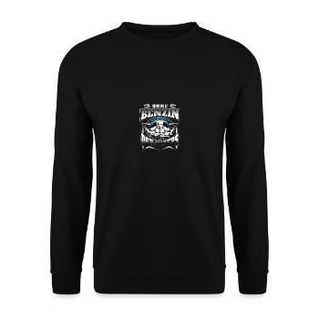 Ohne Benzin schrumpft der Bizeps - Unisex Pullover - Schwarz - Vorne - Alina (178cm) & Michal (187cm)
