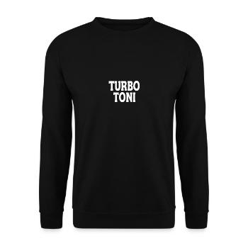 Turbo Toni - Unisex Pullover - Schwarz - Vorne - Alina (178cm) & Michal (187cm)