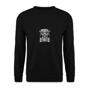 Das Maß aller Dinge fünf kolben und vier Ringe - Unisex Pullover - Schwarz - Vorne - Alina (178cm) & Michal (187cm)