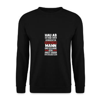 Albanais Albanais Albanie - Sweat-shirt Unisexe - noir - Devant - Alina (178cm) & Michal (187cm)