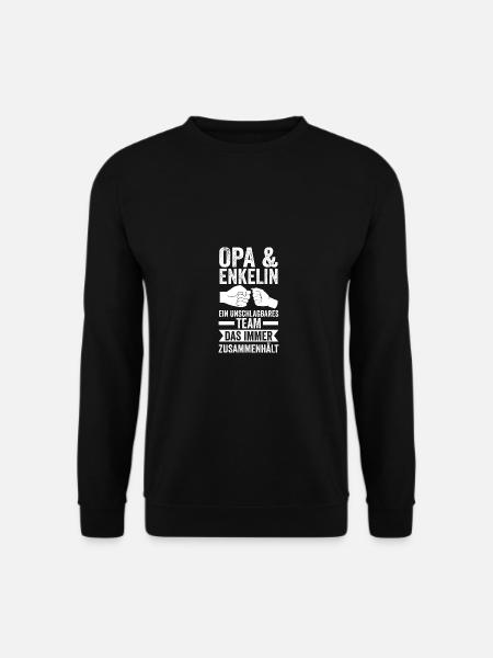 Opa Und Enkelin - Unisex Pullover - Schwarz