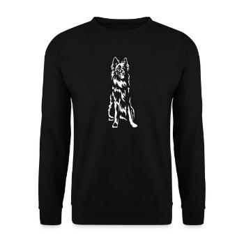 Groenendael « Édition Noire » - Sweat-shirt Unisexe - noir - Devant - Alina (178cm) & Michal (187cm)