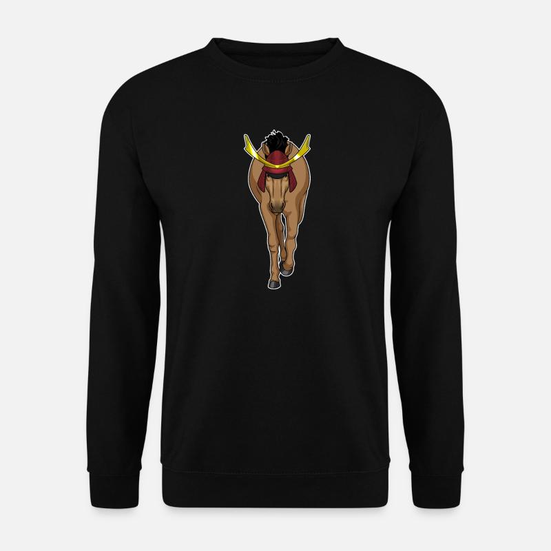 Pferd Samurai Kampfkunst - Unisex Pullover - Schwarz