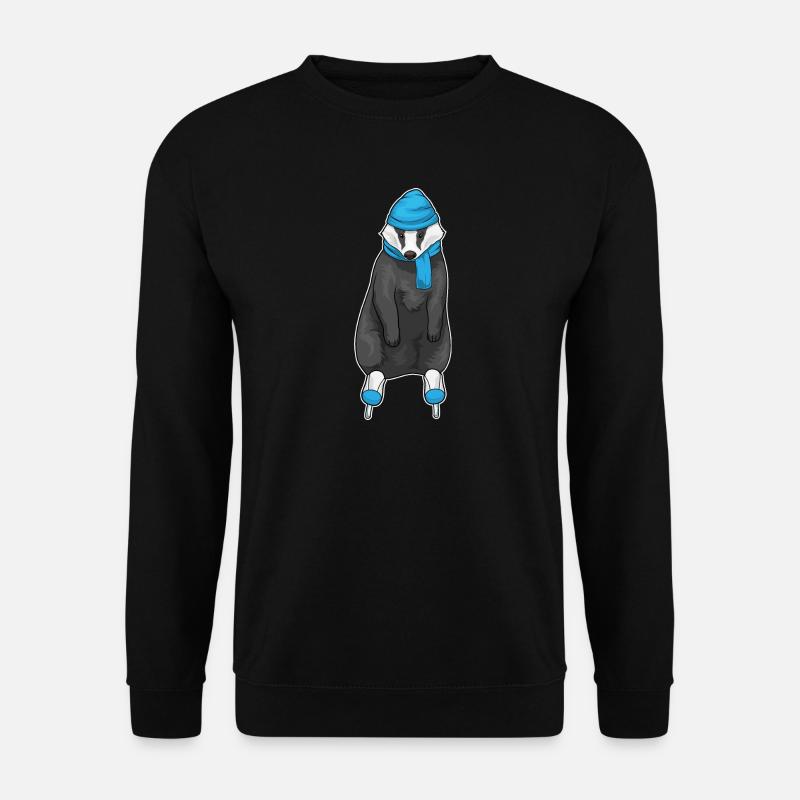 Patins de patinage Badger - Sweat-shirt Unisexe - noir