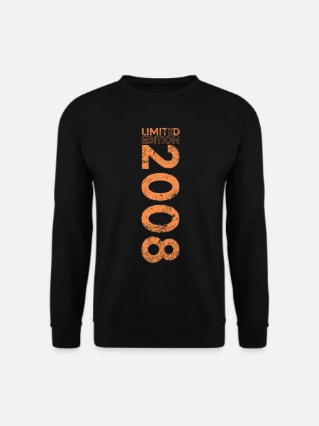 Limited Edition 2008 18th Birthday Gift - Unisex Sweatshirt - black