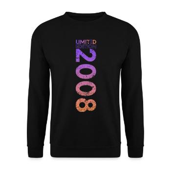 Édition limitée cadeau pour le 18e anniversaire 2008 - Sweat-shirt Unisexe - noir - Devant - Alina (178cm) & Michal (187cm)