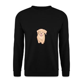 Chien d’or retriever - Sweat-shirt Unisexe - noir - Devant - Alina (178cm) & Michal (187cm)