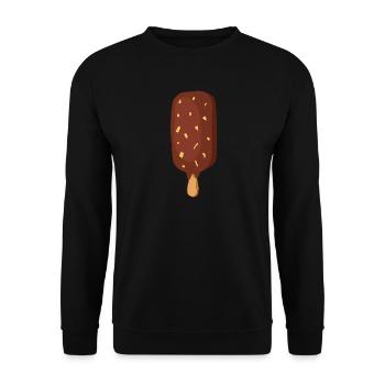 Eis Speiseeis Eiskrem Eiscreme Kugeleis Eisbecher - Unisex Pullover - Schwarz - Vorne - Alina (178cm) & Michal (187cm)