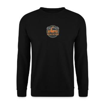 Libérez le Pouvoir | Haltérophilie et musculation - Sweat-shirt Unisexe - noir - Devant - Alina (178cm) & Michal (187cm)