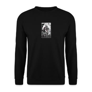 THE LOVERS Tarot card - Carte tarot LES AMOUREUX - Sweat-shirt Unisexe - noir - Devant - Alina (178cm) & Michal (187cm)