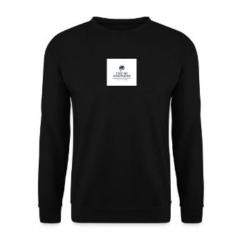 Take Me Somewhere – Logo - Unisex Pullover - Schwarz - Vorne - Alina (178cm) & Michal (187cm)