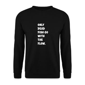 Lustig Lustiger Spruch Funny Geschenk Lustige - Unisex Pullover - Schwarz - Vorne - Alina (178cm) & Michal (187cm)