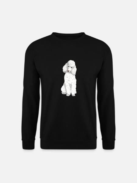 Toy poodle white - Unisex Sweatshirt - black