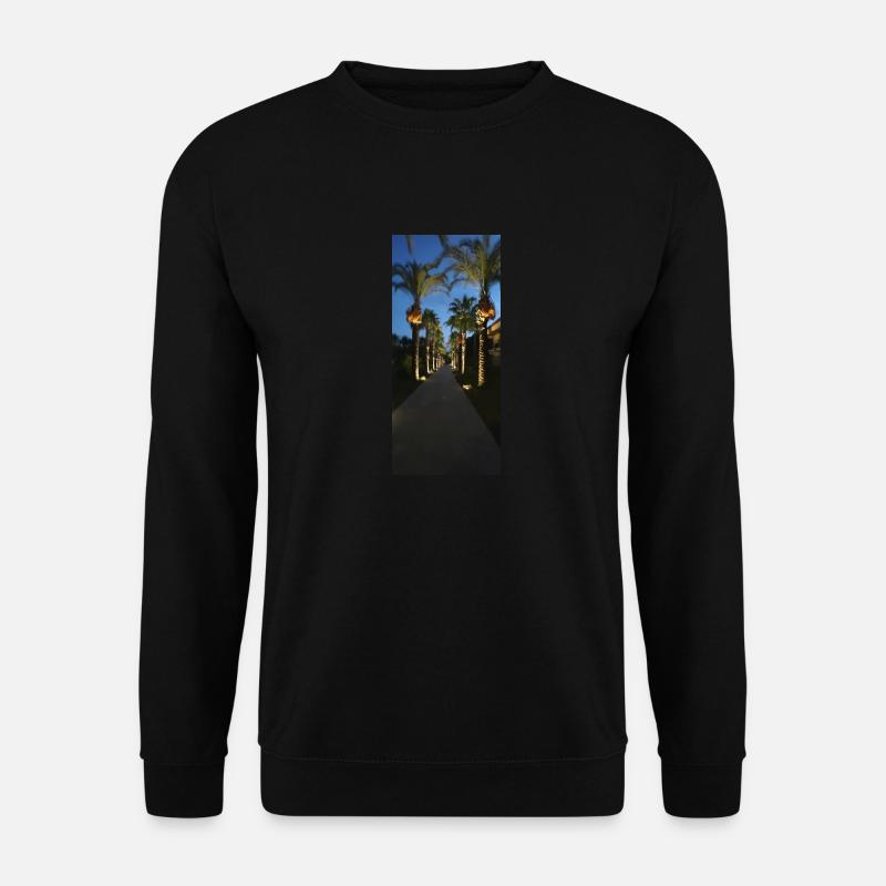 Palmen - Unisex Pullover - Schwarz
