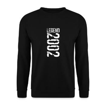 Légende 2002 blanc - Sweat-shirt Unisexe - noir - Devant - Alina (178cm) & Michal (187cm)