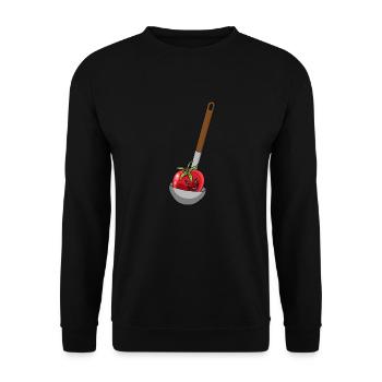 Soup Ladle Tomato Cook Cook Cook Cook - Unisex Sweatshirt - black - Front - Alina (178cm) & Michal (187cm)