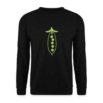 pea - Unisex Sweatshirt - black - Front - Alina (178cm) & Michal (187cm)