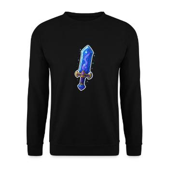 Fantasy Sword - Unisex Sweatshirt - black - Front - Alina (178cm) & Michal (187cm)