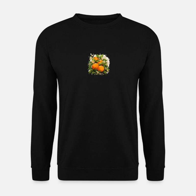 Orange - Illustration - Unisex Sweatshirt - black